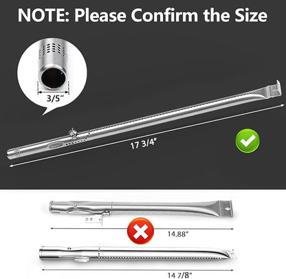 Grill Replacement Parts for Charbroil Performance 2 Burner Grill 463673519 463625217 463625219 463673517 463673017 463673617 463673019, 17.75" Burner Replacement Parts for Char-Broil Grill