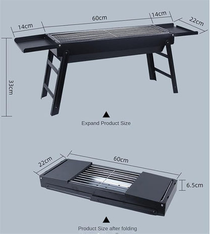 Portable Charcoal Grill Outdoor Charcoal Grills Functional Barbecue Grill Home Multifunctional for Picnic Camping BBQ Grill for Outdoor