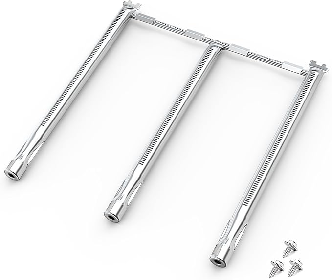 69787 Grill Burner Replacement for Weber Spirit 300, GS4 Grill Parts for Spirit 3 Burner Grills, Spirit E/S-310 E/S-330 (2013 and Newer), 18 Inch SUS304 Grill Burner for Weber Spirit II E-310