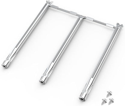 69787 Grill Burner Replacement for Weber Spirit 300, GS4 Grill Parts for Spirit 3 Burner Grills, Spirit E/S-310 E/S-330 (2013 and Newer), 18 Inch SUS304 Grill Burner for Weber Spirit II E-310