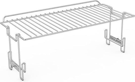 only fire Griddle Warming Rack Fits for 17" Blackstone Griddles, One-Step Clip On Attachment, Portable and Detachable