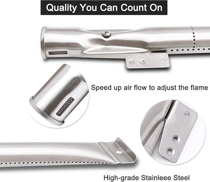 Criditpid Grill Burner Tubes Replacement for Nexgrill 6 Burner 720-0898 720-0898A, Nexgrill 720-0888 720-0888N 720-0830H 720-0783E, Gas Grill Pipe Burners for Kenmore, Kitchen Aid, BBQ Pro.(6 Pack)