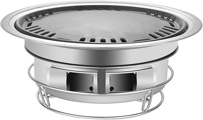 BBQ Grill Outdoor Indoor/Outdoor Charcoal Grill, BBQ Grill Camping Stove Easy to Clean with BBQ Tool Kits for Outdoor BBQ Picnic Camping Patio Backyard Cooking Outdoors Campfire Grill Grate