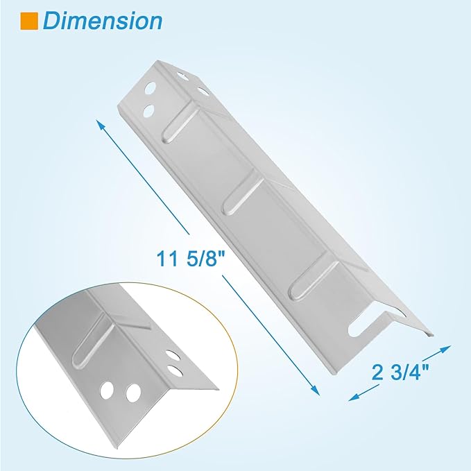 Grill Replacement Parts for 3-Burner Walmart Expert Grill XG10-101-002-02, Heat Plates Replacement Parts for Expert Grill Parts GBC2016WRS, 3-Pack