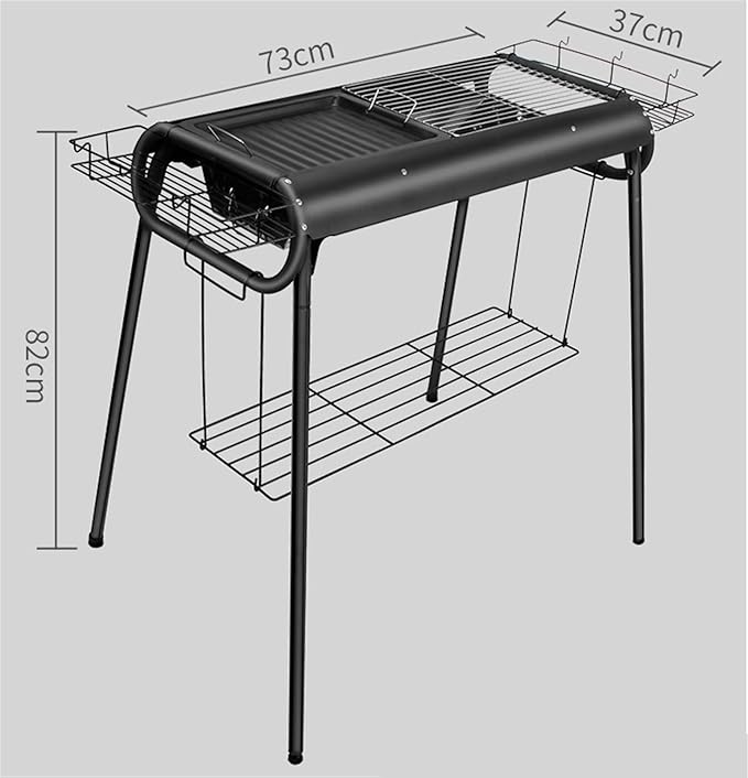 Camping Barbecue Grill Outdoor Portable Charcoal Grills Foldable Barbecue Grill for Camping Patio Backyard Barbecue Charcoal Grill