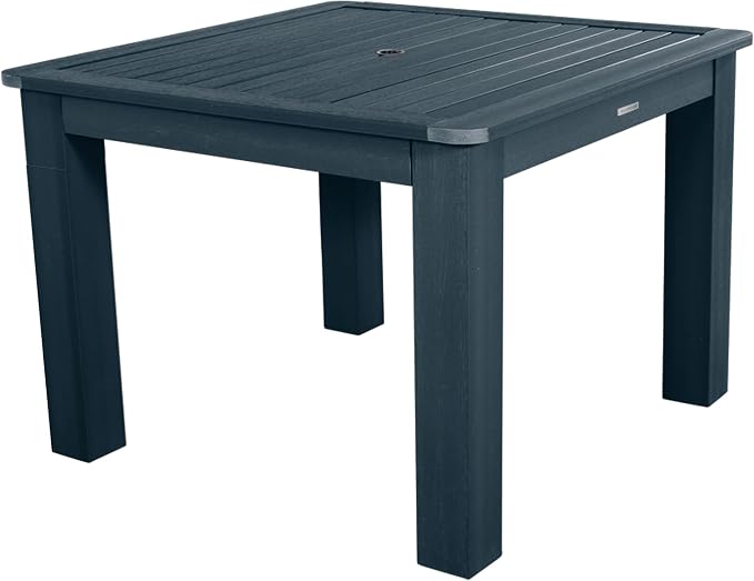 Highwood AD-DNA44-FBE Hamilton 5-Piece Square Dining Set, 42” x 42”, Federal Blue