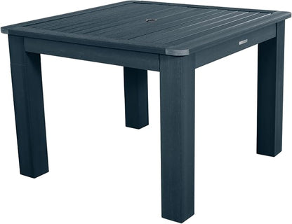 Highwood AD-DNA44-FBE Hamilton 5-Piece Square Dining Set, 42” x 42”, Federal Blue