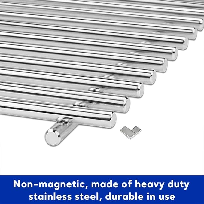 Uniflasy 17 inch 720 0896b Grill Grates for Nexgrill 6 Burner 720-0896B 720-0898 720-0896X 720-0896E Gas Grill, Cast Iron Cooking Grids for Nexgrill 6-Burner Deluxe 720-0896B Grill Replacement Part