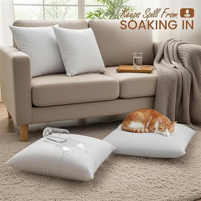Utopia Bedding 18x18 Outdoor Pillows, Water Resistant Throw Pillows, 4-Pack | Outdoor Throw Pillows, Water Repellent, Decorative Pillow for Patio Furniture & Porches, Plush & Supportive, Pack of 4, White