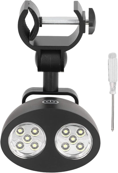 Barbecue Grill Light with 10 LED Lights, Wireless Camping Emergency Light for Gas Charcoal Electric Grill, Adjustable Clamp Touch Control 3 Brightness Modes