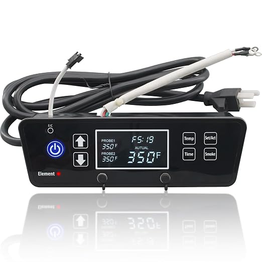 Control Board Replacement Parts for PitBoss 2 Series Electric Smoker PBV2D1 | Precision Digital Thermostat, W/LCD Display, Controller Replacement for Pit Boss 2 Series Digital Electric Vertical Smoker