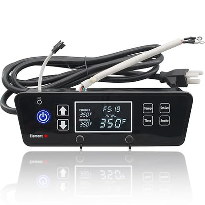 Control Board Replacement Parts for PitBoss 2 Series Electric Smoker PBV2D1 | Precision Digital Thermostat, W/LCD Display, Controller Replacement for Pit Boss 2 Series Digital Electric Vertical Smoker