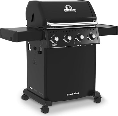 Broil King, 865057, Crown 410, Natural Gas (NG), 4-Burner, Black-410