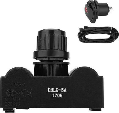 G515-0030-W2 Electronic Ignition Module for Universal Charbroil Grill 5 Burner Igniter, DHLG-5A Igniter for Charbroil Grill Replacement Parts and More, Ignition Module-5 Outlets and Switch/Off Button