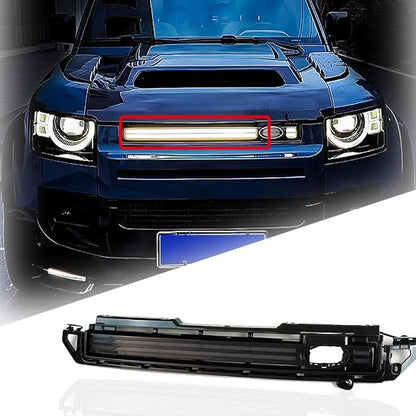 LED Grille Lights for 2020-2024 Land Rover Defender 90 110 130 Front Grill Trim Strips Lighting Accessories