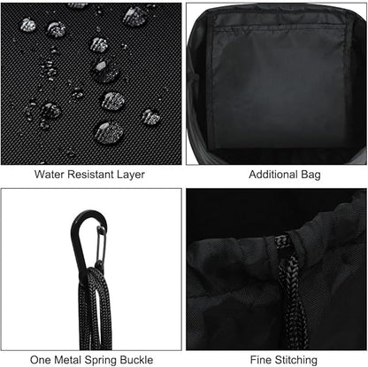 Camping Cookware Mess Kit Bag, High Capacity Camping Tableware Storage Bag, Drawstring Heavy Duty Water Resistant Cookware Organizer for BBQ Outdoor Cooking Essentials (2)