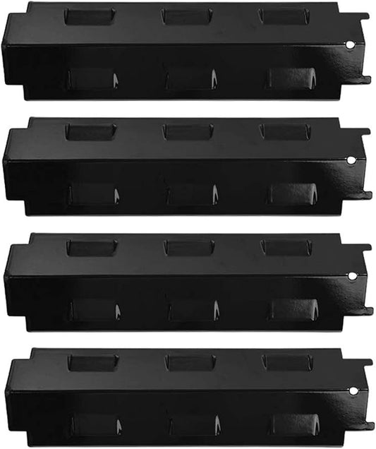 SHINESTAR Gas Grill Replacement Parts for Charbroil, Savor Pro, Thermos, Porcelain Steel Heat Plates, 14 5/8" x 4 1/4", 4-Pack