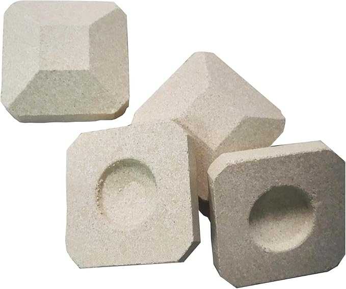 Efficient Radiates Heat -Reusable Ceramic Briquettes for Gas Grill, Ceramic Briquettes Replacement for Lynx L27, L30, CS30 Gas Grill,50 Pieces, 2" by 2" Each