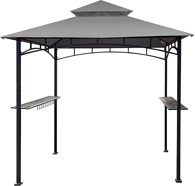 SCOCANOPY Grill Gazebo Replacement Cover Compatible with Aldi Gardenline Belavi Shoprite Grill Gazebo,for Model Number: 822694,31937-17,21581,43472,812576(Gray1)