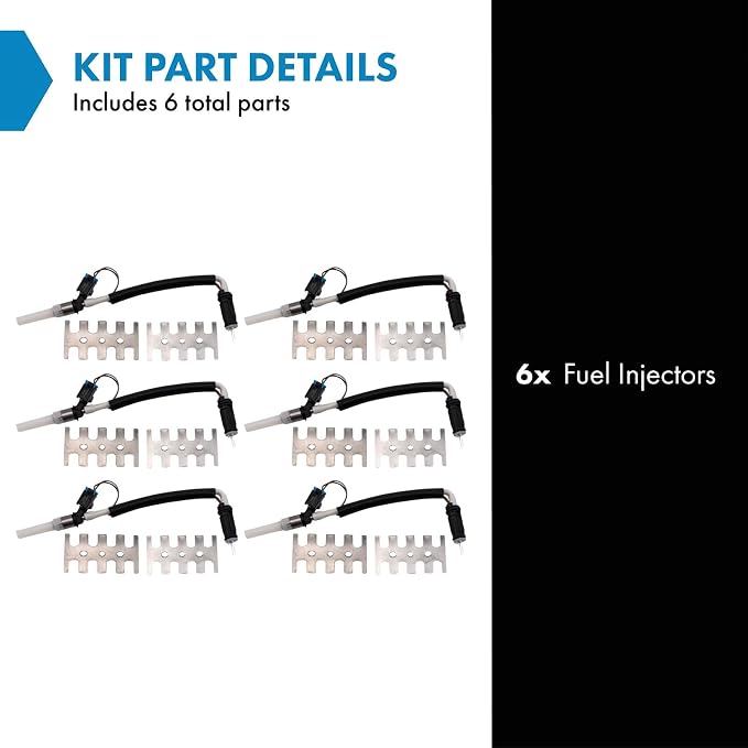 TRQ Fuel Injector Set | For Cadillac Chevrolet GMC Isuzu Oldsmobile