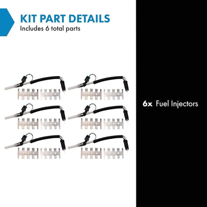 TRQ Fuel Injector Set | For Cadillac Chevrolet GMC Isuzu Oldsmobile
