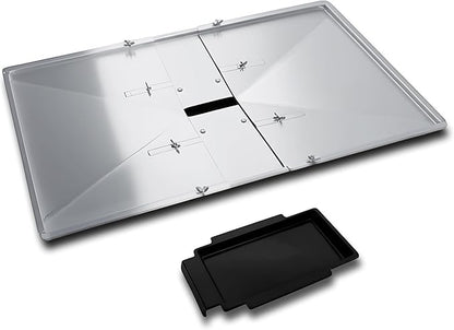 Adjsutable Grease Tray for Gas Grill (27-30 inches), Fits 4/5 Burner Grills from Nexgrill, Dyna Glo, Backyard Grill, BHG, Uniflame & Others, Universal Drip Tray with Catch Pan
