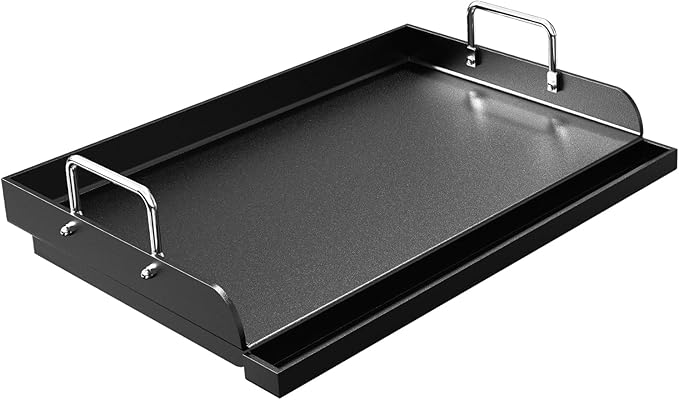 Nonstick Griddle for Gas Grill, 25" x 16" Ceramic Coated Flat Top Griddle for Stove Top, Heavy-Duty, Even Heating, Easy Clean, for Outdoor BBQ & Everyday Cooking
