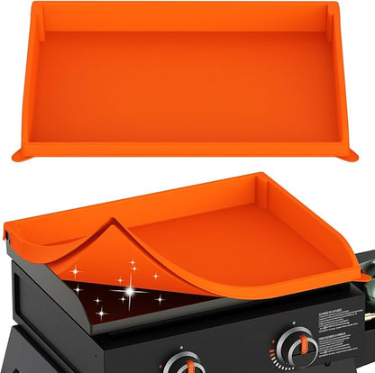 Silicone Griddle Cover for Blackstone - Full Protection Waterproof Griddle Top Cover All Year Round Protective Mat for Black Stone Accessories (22" Orange)