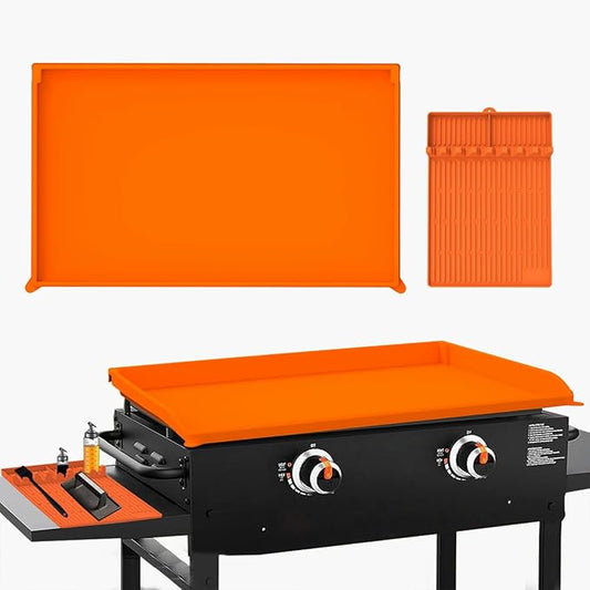 36" Silicone Griddle Mat for Blackstone 36 Inch Grill,with 16" Blackstone Griddle Accessories,Heavy Duty Food Grade Silicone Cover, Protect Your Grill from Dirt & Rust All Year Round