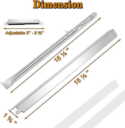 463448021 Grill Replacement Parts for Charbroil Performance 5 Burner Grill Parts 463449021 463458021 463451022 463450022 463455021 Char Broil G428-5102-W1 G327-2100-W1 Burner G325-0002-W1 Heat Tent
