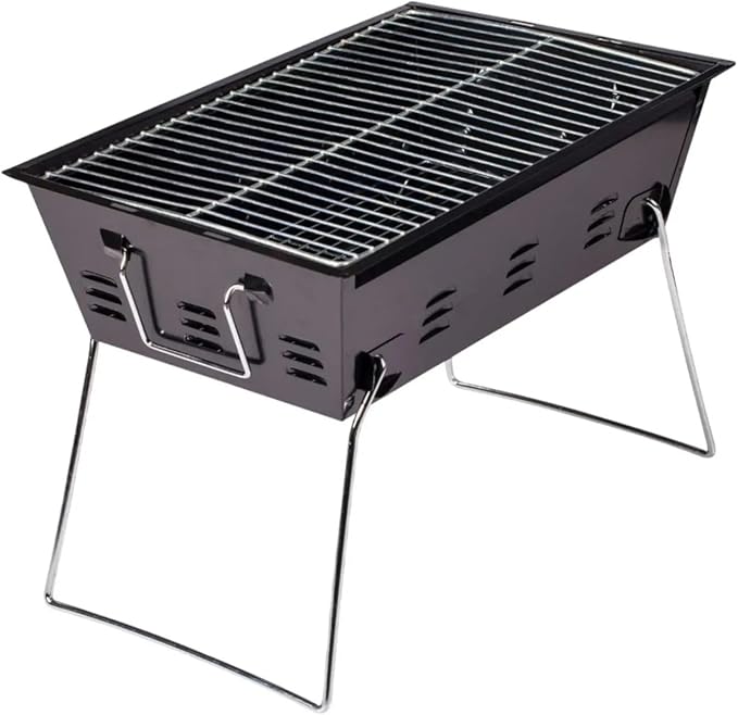 Outdoor Foldable Charcoal Grill Stainless Steel Convenient Card Mini Type Barbecue Grill Stove Multifunction Supplies Grilling