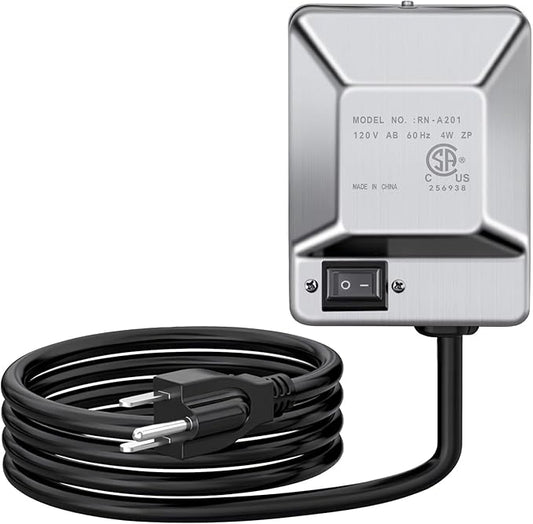 Heavy Duty 110V 4W Grill Electric Rotisserie Motor with Maximum 30lb Load Capacity and On/Off Switch, Universal Stainless Steel BBQ Grill Rotisserie Motor Accessories for Outdoor Rotisserie Cooker