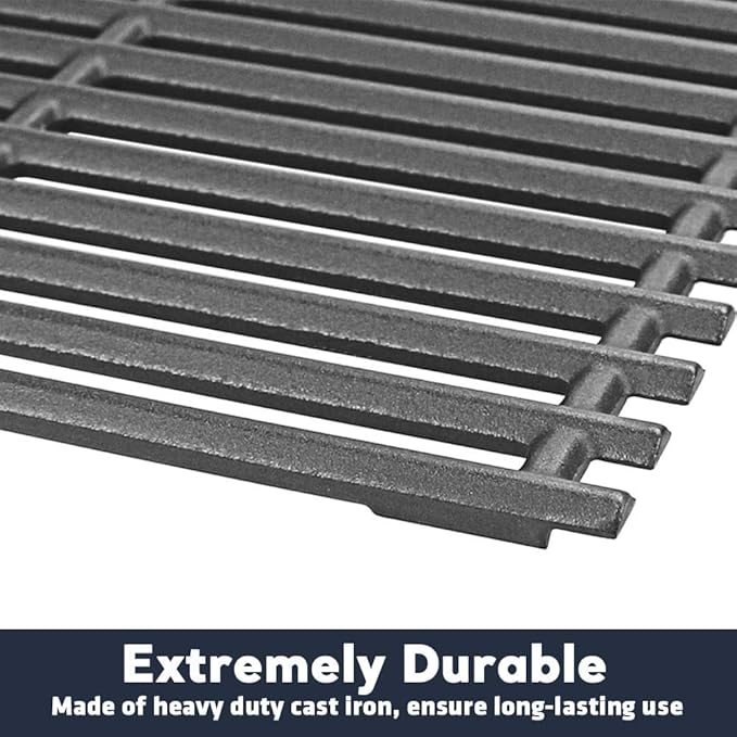 Uniflasy 17 x 9 1/2 inch Grill Grates for Charbroil Tru Infrared 4 Burner 463255020 463242716 463242715 463276016 466242715 Replacement Parts for Charbroil Grill Grates for Nexgrill 720-0882A