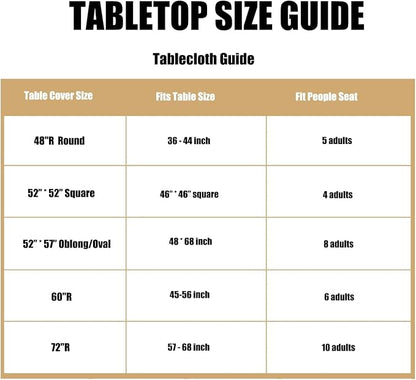 LUSHVIDA Round Waterproof Table Cover Elastic Vinyl Fitted Tablecloth Elastic Edged Plastic Table Cloth (Navy, Best for Up to 45"-56" Round)