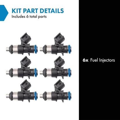 TRQ Fuel Injector Set | For 11-19 Chrysler Dodge 11-17 Jeep 12-18 Ram 11-14 VW
