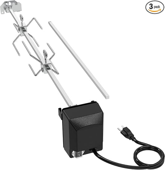 onlyfire Stainless Steel Rotisserie Kit BBQ Grilling Accessories | Fit for Masterbuilt Gravity 560 and 1050 Series Grills, NOT FOR Gravity 800