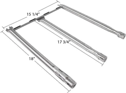 Hongso Spirit E310 Flavorizer Bars and Spirit E310 Burner Tube Set for Weber Spirit I & II 300 Series E310 S310 E320 S320 E330 S330 Grills With Front Control, 7636 Heat Plates 15.3 inch, 69787 Burners