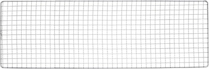 HARFINGTON Square BBQ Grill Net 19x62cm Stainless Steel Cross Wire Barbecue Mesh Mat for Baking Smoking Charcoal Grilling Roasting