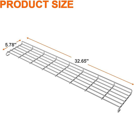 Warming Rack for Weber Genesis II 400 Gas Grills Genesis II E-410/435, Genesis II S-410/435, Genesis II SE-410, Stainless Steel 32.6 Inch Upper Rack Replacement for Weber 66045 Grill Warming Rack