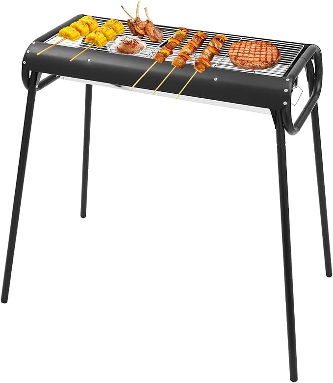 Portable Charcoal Grill with Storage Bag,Stainless Steel BBQ Grill Camping Barbecue Grill Kit Small Outdoor Grill for Garden Backyard Party Picnic Travel Home Outdoor Cooking Use