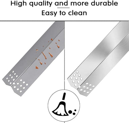 Hisencn Grill Replacement for Home Depot Nexgrill 720-0830H, 720-0830D, 720-0783E, 720-0888, BHG 720-0783H Gas Grill Pipe Burner and Stainless Steel Heat Plates Tent Shield Replacement Kit | Stainless Steel Burner and Heat Tent Replacement Parts for Ne...