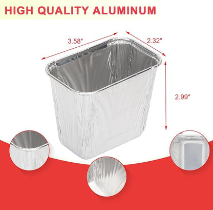 40437 Grease Cup Liners for Pit Boss PB3BGT1 PB2BGT1 Tabletop Griddle 30PCS | Fits PB2BSPD PB336GS PB200GS parts, small foil pans for pit boss 10960 10961, easy cleanup, thick high-temp, easy install