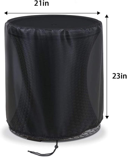 TheElves Patio Table Cover for Keter Veradek Cooler Bar Table,21x23 | Waterproof Dustproof Weather Protection Outdoor Table Cover for Keter Pacific Cool Bar, Veradek Umbrella Side Table