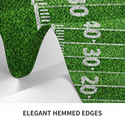 American Football Field Decorative Rectangle Tablecloth Green Grass Soccer Field with Numbers Polyester Table Cloth Kitchen Cover for Dining BBQ Picnic Coffee Table 60 x 84 Inch 6-8 Seats