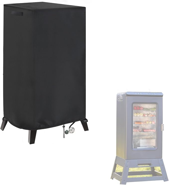 Smoker Cover Fit for East Oak Ridgewood Pro 30" Electric Smoker | Waterproof Grill BBQ Cover Vertical Smoker Covers-19 D x 18" W x 45" H