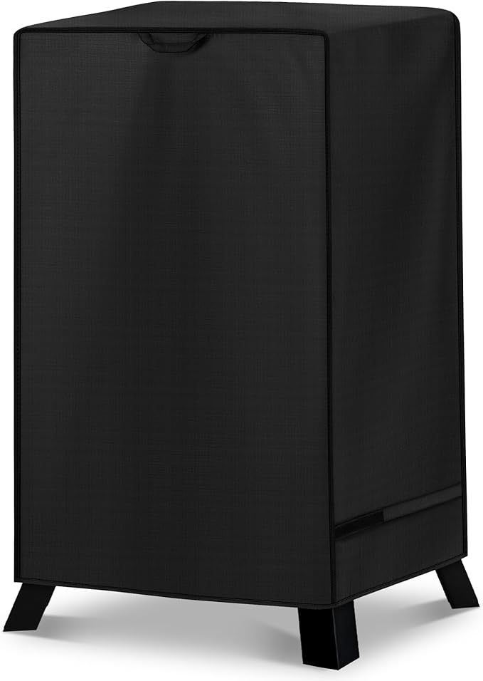 Unicook Electric Smoker Cover for Masterbuilt 40 Inch Smokers, Outdoor Vertical Digital BBQ Cover, Unique Waterproof Vinyl Exterior with Polyester Lining, 28" W x 22" D x 39" H