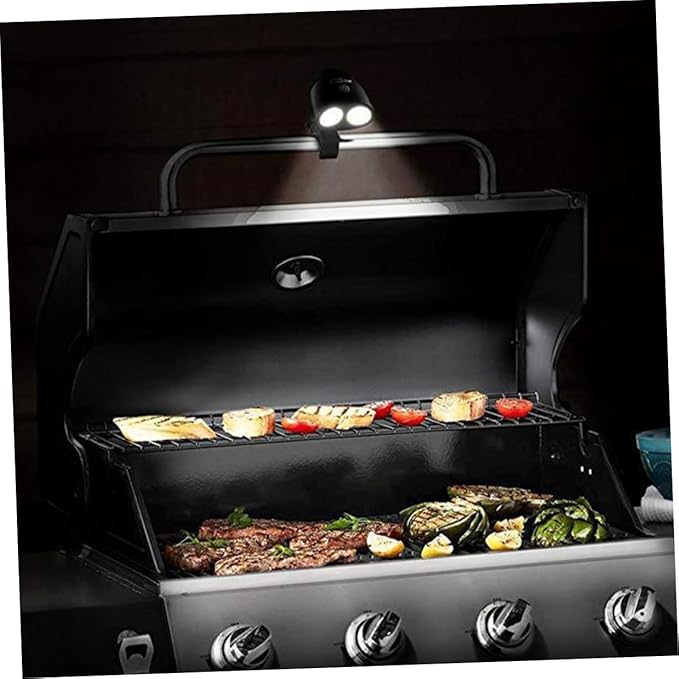 UPKOCH Rotatable LED Camping Lantern 10 Light BBQ Grill Accessory for Outdoor Cooking Tent Light Multifunctional Use for Camping and Riding