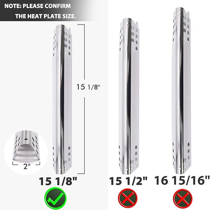 Yiming Grill Replacement Parts for Charbroil Advantage Series 4 Burner 463344015 463343015 463433016 463240115 463240015 463432215 Gas Grills, Burner Tubes, Heat Plates, Carryover Tubes.