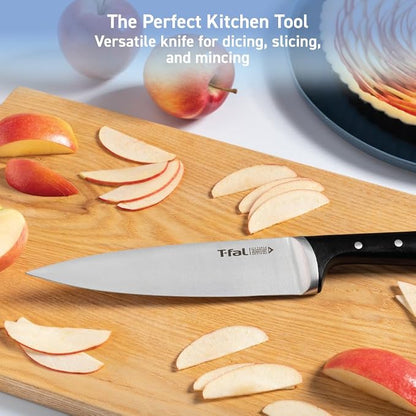 T-Fal Ice Force Chef Knife, 8 in German Stainless Steel Kitchen Knife