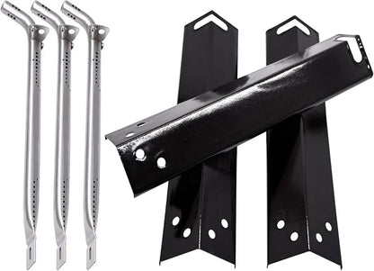 Expert Grill XG10-101-002-02 3-Burner Gas Grill Parts - 3-Pack Heat Plates and Burner Tubes
